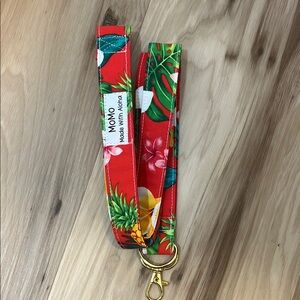 🍍🌸Hawaii Red Floral Lanyard